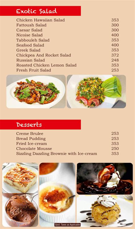 Menu | The Library Cafe