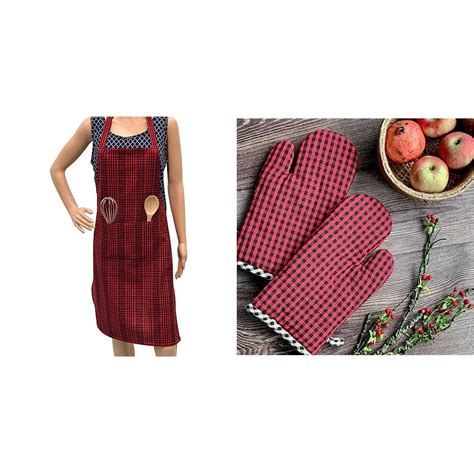 Buy PIXEL HOME DECOR Cotton Apron with Front Center Pocket with End ...