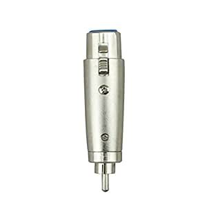Buy Rare XLR Female to RCA Male Socket Adapter Gold Balanced Cable Plug ...
