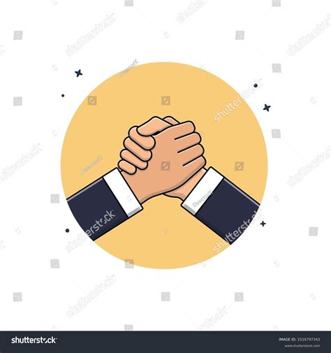 Hand Wrestling Concept Vector Illustration Stock Vector (Royalty Free ...