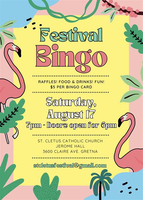 Fall Fest Family Bingo - St. Cletus - Gretna, LA