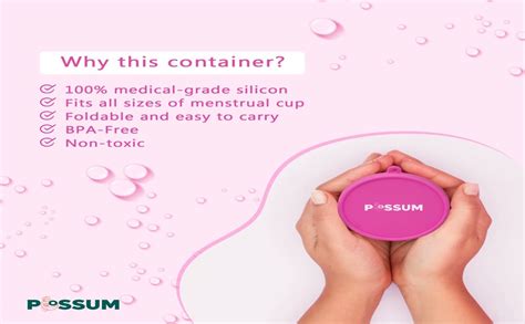 POSSUM Microwave Menstrual Cup Sterilizer Container for Women - Pack of ...