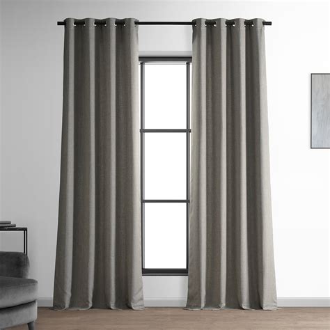 The Twillery Co.® Quint Italian Faux Linen Grommet Room Darkening ...