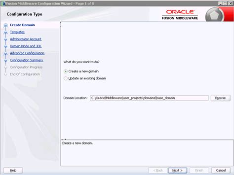 Fusion Middleware Configuration Wizard 的图像结果