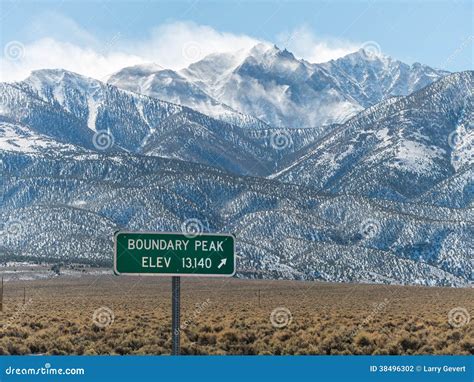 Boundary Peak, Tallest Peak In Nevada Stock Photography - Image: 38496302