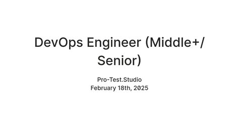 DevOps Engineer (Middle+/Senior) — Teletype