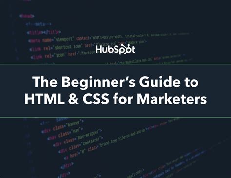 Guide to HTML CSS Marketers - The Beginner’s Guide to HTML & CSS for ...