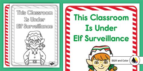 Elf Surveillance Sign | Christmas Resources | Twinkl USA