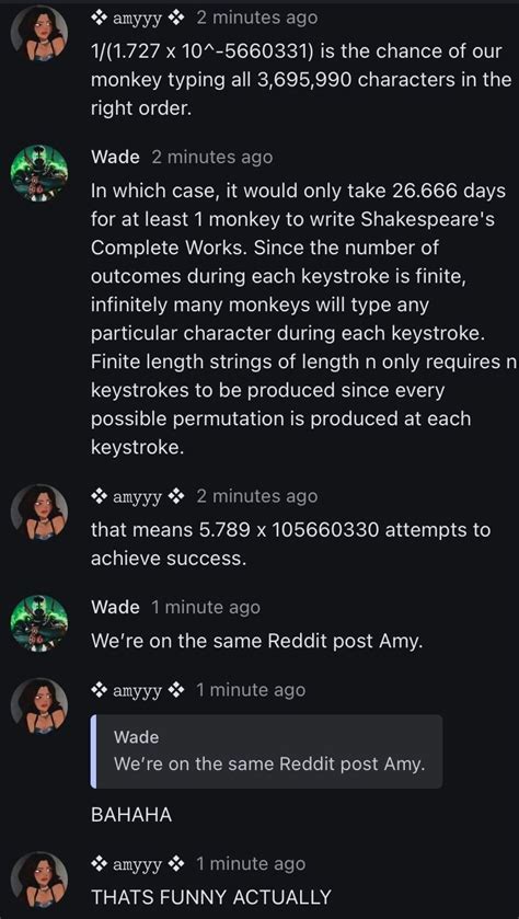 Infinite Monkey Theorem on Reddit - Memes - Worst Jokes Ever