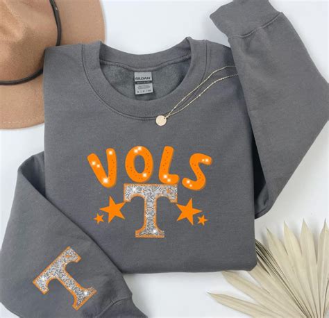Tennessee Vols Football Sweatshirt Smokey TN Sweater DTF Knoxville Faux ...