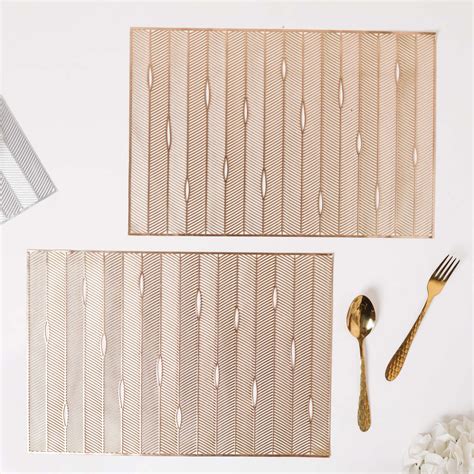 Rectangular PVC Placemat Set of 2 Online - Premium Table Mat | Nestasia