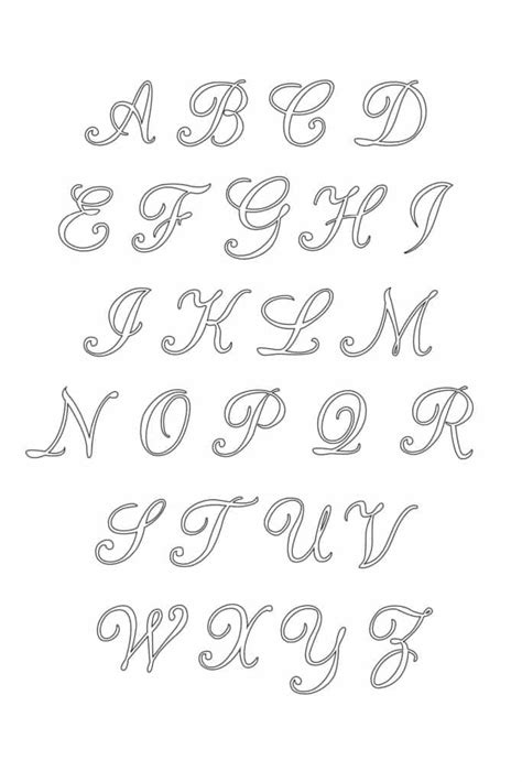 Printable Calligraphy Letters A Z Pdf Free Printable - Infoupdate.org