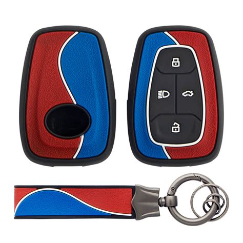 Keycare Duo style key cover and keychain fit for : Tata Nexon, Altroz,
