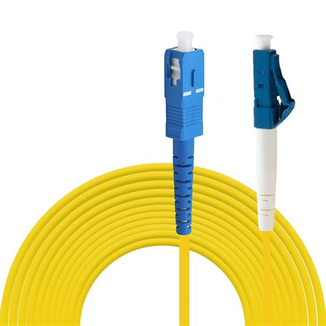 Buy Hanutech SC to LC Fiber Patch Cable, 10 Meters Single Mode Simplex ...