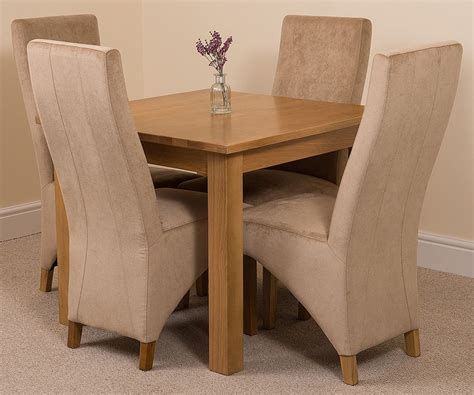 Bree Wooden 4 Seater Dining Table Set - Decornation