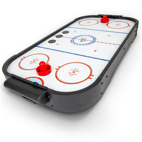 GoSports 30 Inch Table Top Air Hockey Game for Kids - Portable, Battery ...