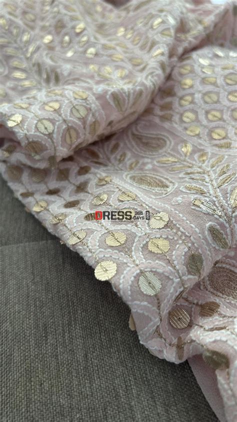 Pastel Pink Chikankari Gota Patti Suit (Kurta & Dupatta) – Dress365days