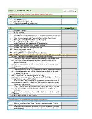Fillable Online Solar-Inspection application form - dewagovae Fax Email ...
