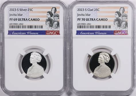 2023-S American Women Quarter Jovita Idar-Silver and Clad NGC Proof-69/ ...
