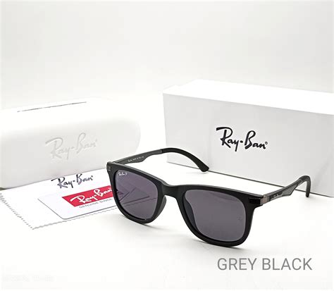 RAY-BAN Black & Black 4287 Square Alluminium Trendy Hot Favourite Wint ...