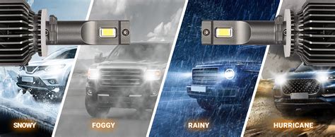 Allextreme Hyperdrive H27 LED Headlight 200W Conversion Kit 22000LM Car ...