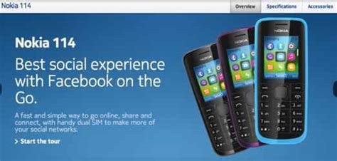 Nokia 114 dual-SIM phone appears on Nokia India website