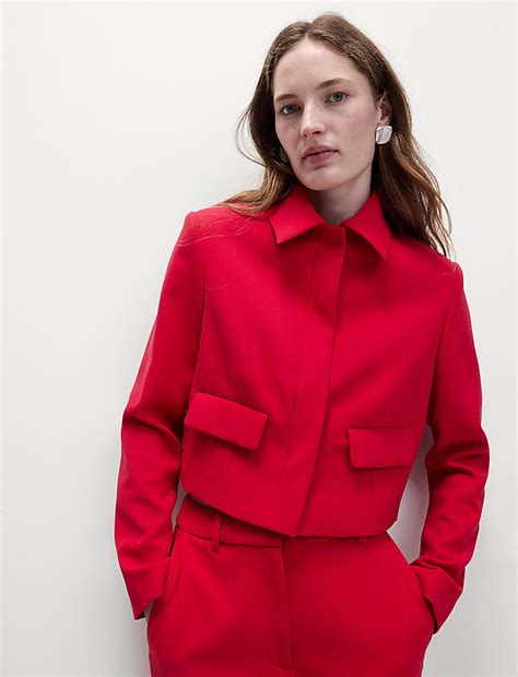 Buy Collared Short Tailored Jacket at Marks & Spencer