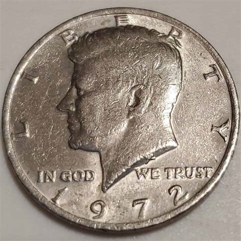 1972 Half Dollar Error List & Value