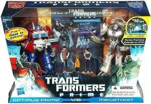 TRANSFORMERS Prime First Edition Action Figure Set - Optimus Prime Vs ...