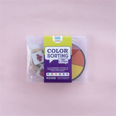 Color Sorting Toddler Busy Bag For Babies And Toddlers – My House Teacher