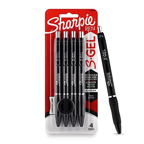 Sharpie Gel Pen 0.5Mm Black, 4 Markers – Fetch N Buy