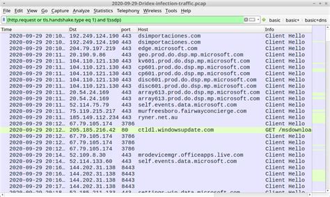 Wireshark Tutorial: Examining Dridex Infection Traffic