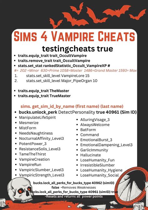 Favorite Sims 4 Vampire Cheats | Play sims 4, Sims challenge, Sims 4