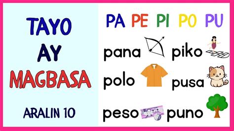 Image result for Tutorial Magbasa English-Tagalog