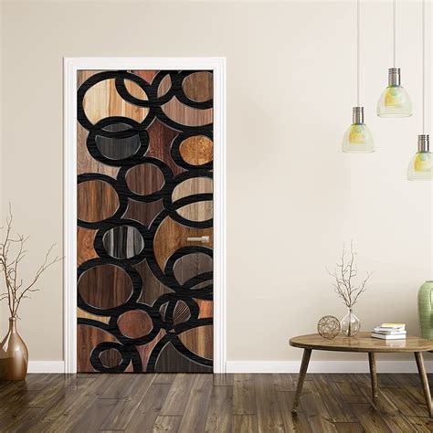 Asian Paints EzyCR8 Abstract Design Door MuralDoor Sticker Medium ...