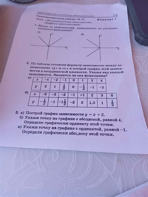 2. По таблице установи формулу зависимости между переменными «y» и «x ...