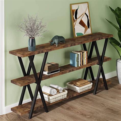 TribeSigns Sofa Console Table, Industrial 70.8 TV | Ubuy India
