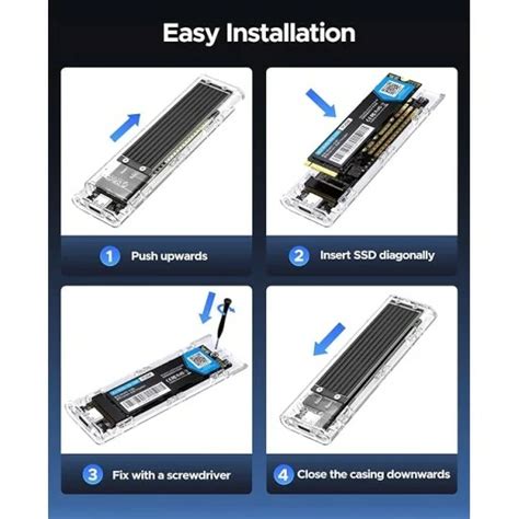 ORICO M.2 NVME Enclosure Adapter (TCM2-Black)