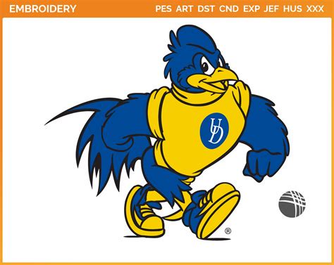 Delaware Blue Hens - Mascot Logo (2018) - College Sports Embroidery ...