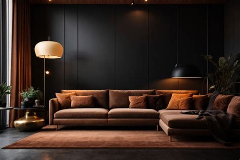 Dark Modern Living Room