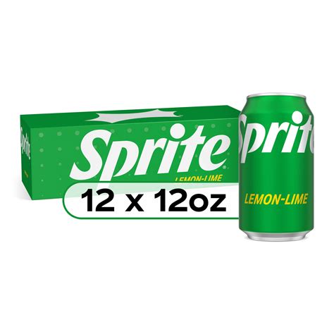 Sprite Lemon Lime Soda Pop, 12 Fl Oz, 24 Pack Cans, 08/30/2023
