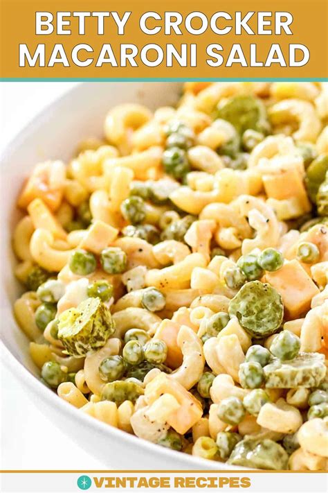Betty Crocker Macaroni Salad Recipe | 1961 Classic