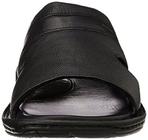 Woodland Men's Black Softy Leather Sandals and Floaters - 10 UK/India ...