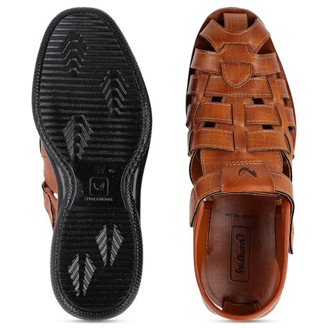 Buy Men's Fisherman Sandals - WG5713 Tan Online – Walkaroo Footwear
