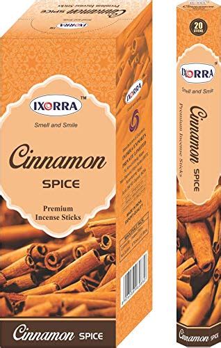 IXORRA Cinnamon Spice Incense Hexagon Box Pack (20 Stick *6=120) (120 ...