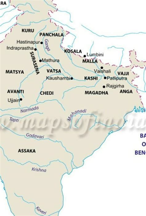 Mark on India Political Map:MagadhaVajjiRajagrihaPatliputraVaishali ...