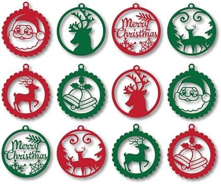 Buy Maya Organic Wood Christmas Decor (Green) Pack Of 6 Online at Low ...
