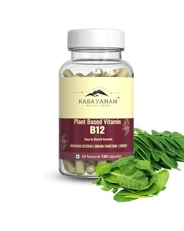 Rasayanam Plant Based Vitamin B12 and Curcumin+ 1500mg | Organic ...