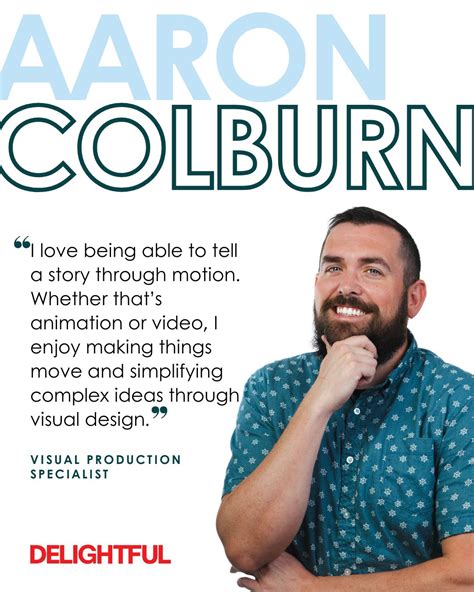Meet Aaron Colburn, our Visual Production Specialist and creative ...