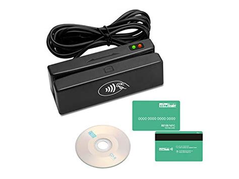 Buy SZiTW MSR100-RF 2 in 1 USB All 3 Track Magnetic Stripe Card Reader ...